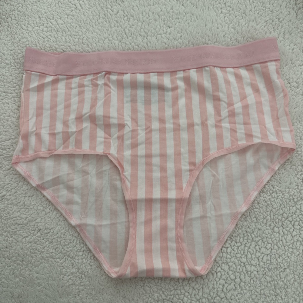 Victoria’s Secret Striped Brief - Pink/White